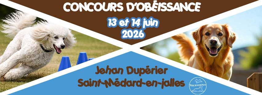 Concours d&rsquo;obéissance – 13 et 14 juin 2026